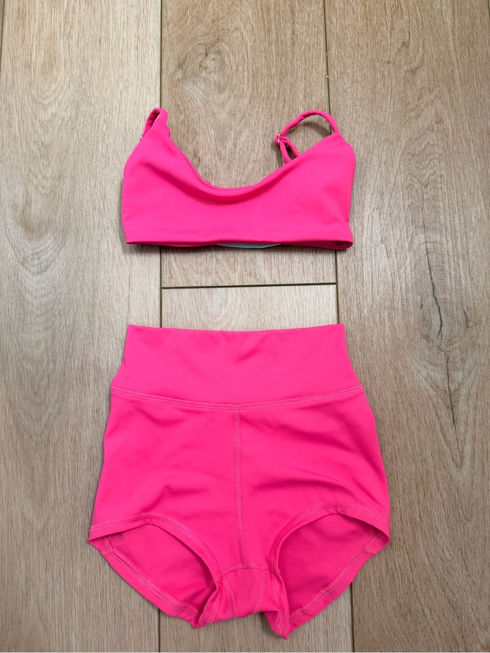 Kids Bright Pink Two-Piece Active Set - Unbranded